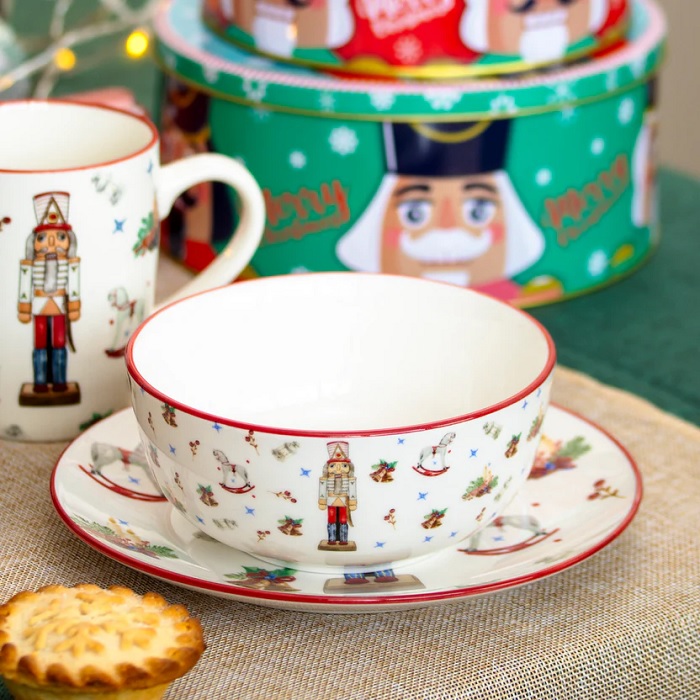 Xmas Nutcracker 3 Pcs Dinner Set for 1