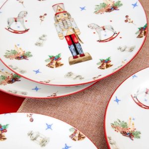 Xmas Nutcracker 3 Pcs Dinner Set for 1