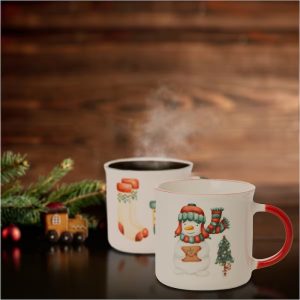 Xmas Porcelain Mugs 300ml 2 Pcs (2 Designs)