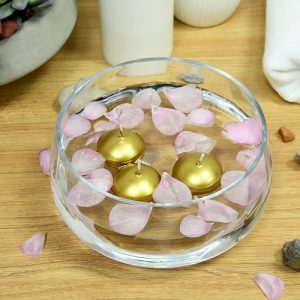 Floating Candle Set 10 Pcs Gold