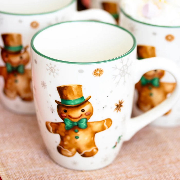 Xmas Gingerbread Porcelain Mug 320ml - Image 2