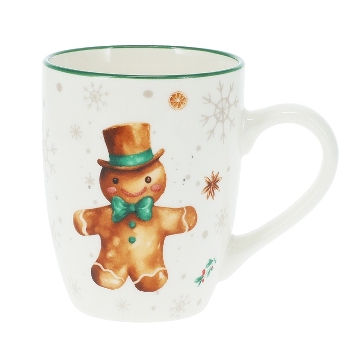 Xmas Gingerbread Porcelain Mug 320ml - Image 4
