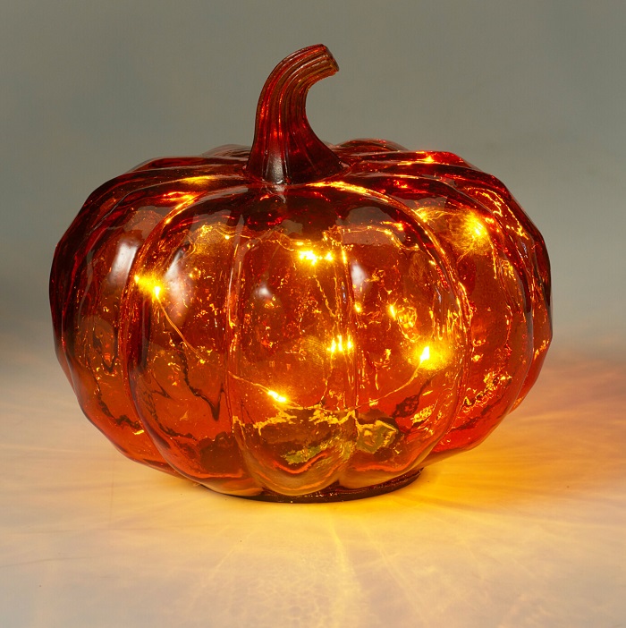 Halloween Pumpkin LED 13cm (3 Colours) - Image 2