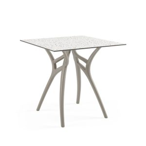 Table Ivy-L 77x77cm Mink Leg / Terazzo 2 Top