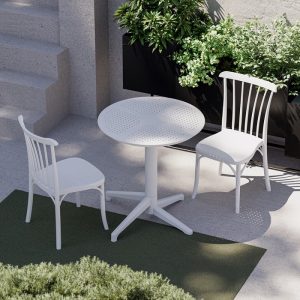 Table Moon Fixed 60cm Ivory White