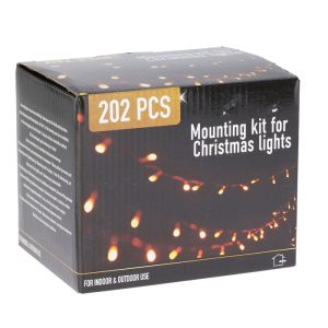 Xmas Decoration Mounting Set 202 Pcs