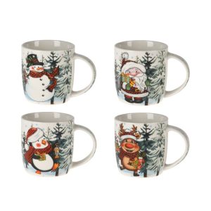 Xmas Porcelain Mug 370ml (4 Designs)