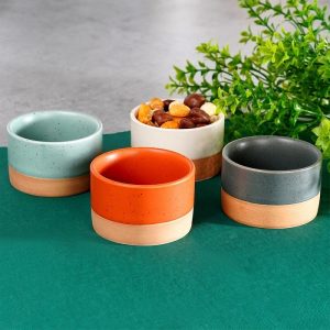 Stoneware Bowl Set 4 Pcs