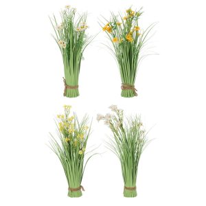 Artificial Flower in Grass Pot