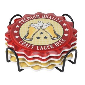 Beer Coaster Set 4 Pcs