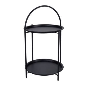 Side Table Metal Black
