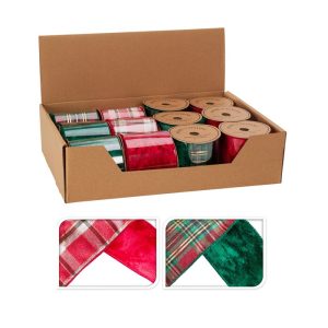 Xmas Ribbon 270x6cm 2 Designs