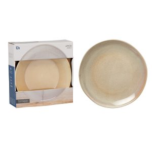 Tiffany Dinner Plate 28cm Set 4 Pcs Sand