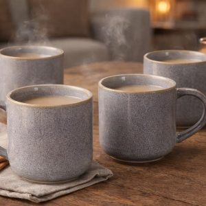 Tiffany Mug 330ml Set 4 Pcs Blue