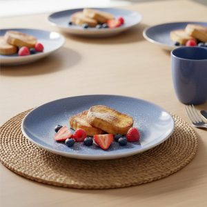 Tiffany Side Plate 20cm Set 4 Pcs Blue