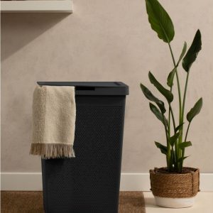 Bohol Laundry Hamper 60Lt Black