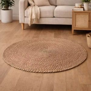 Round Tressed Rug 80cm