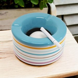 Colourful Ceramic Ashtray 12cm (4 Colours)