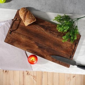 Wooden Serving Board with Handles 56x29cm