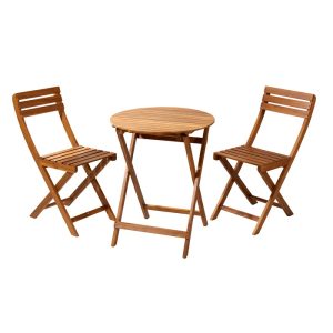Wooden Bistro Set 3 Pcs