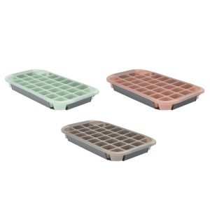 Silicone 32 Ice Cubes Tray with Holder