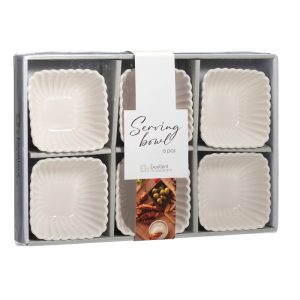 Porcelain Snack Bowl Set 6 Pcs