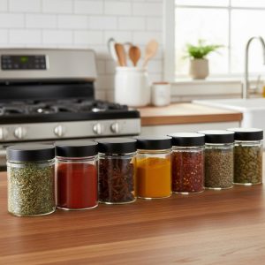 Glass Storage Jar with Lid 300ml