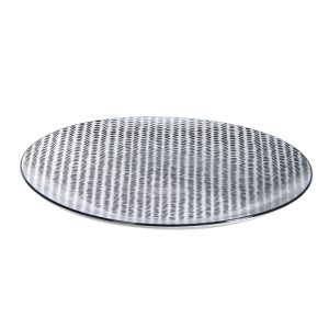 Stencil Dinner Plate 27cm Set 4 Pcs Black