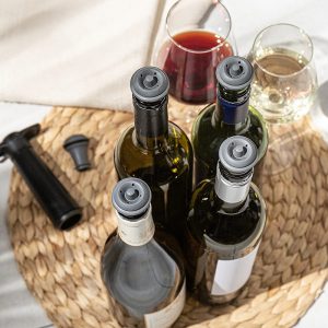Vacuum Wine Stopper Grey Set 2 Pcs
