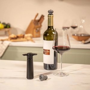 Vacuum Wine Stopper Grey Set 2 Pcs