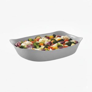 Wavy Rect Baking Dish 34x25cm Grey