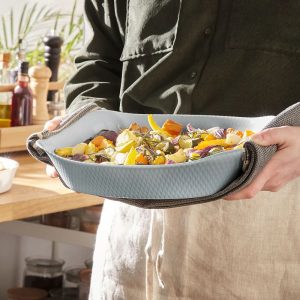 Wavy Rect Baking Dish 30x22cm Grey