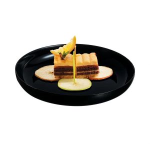 Friends Time Coupe Plate 25cm Black