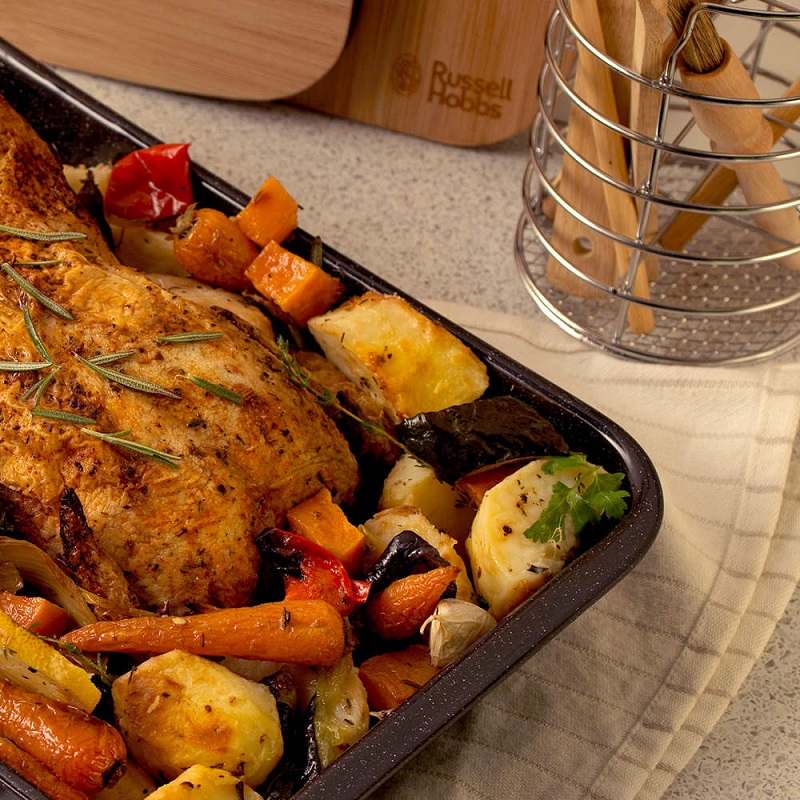 Russel Hobbs Enamel Deep Roaster 36cm - Image 2