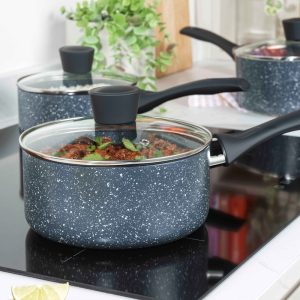 Russel Hobbs Nightfall Stone Saucepan 18cm