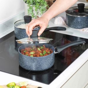 Russel Hobbs Nightfall Stone Saucepan 18cm