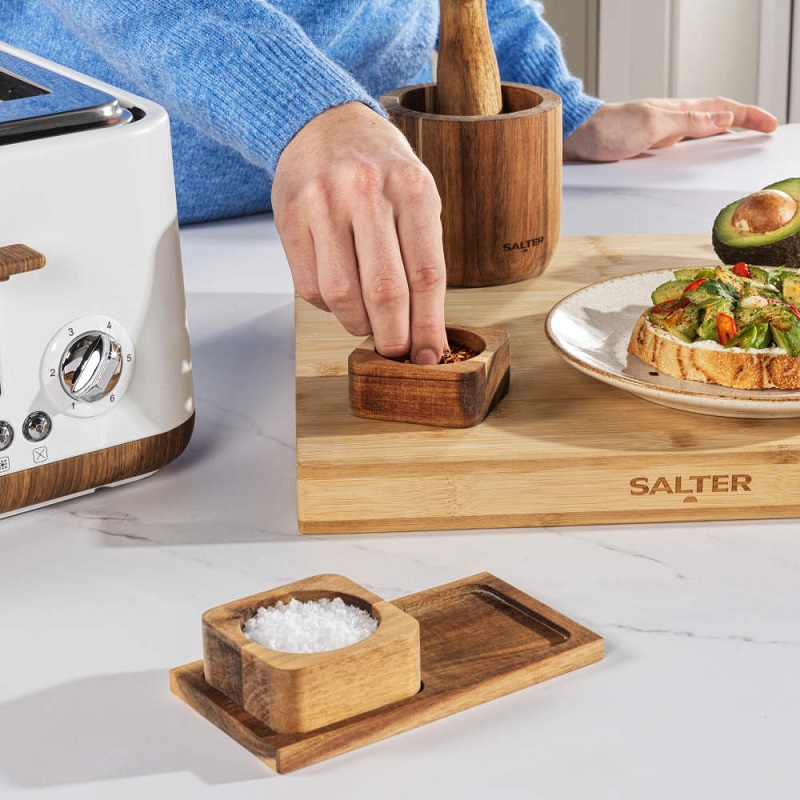 Salter Toronto Twin Pinch Pot Wood - Image 2