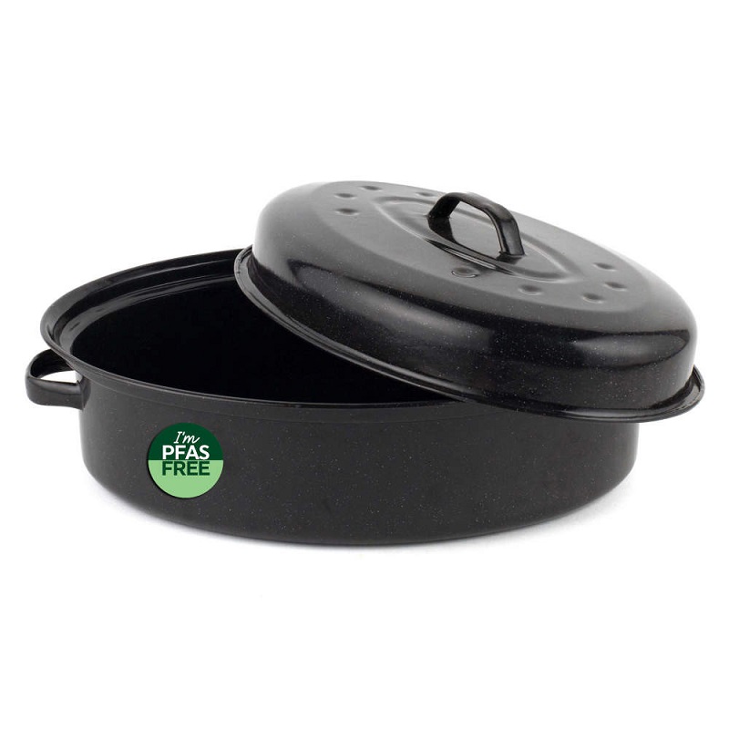 Salter Enamel Roaster with Lid 36cm - Image 6