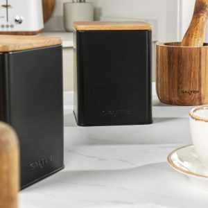 Salter Toronto 3 Pcs Canister Set Black