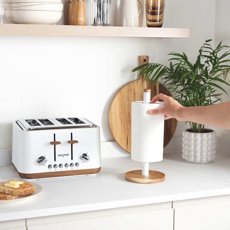 Salter Toronto Kitchen Roll Holder White - Image 3