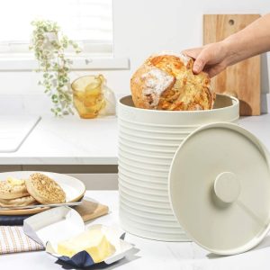 Russel Hobbs Ribbed Bread Bin Cream