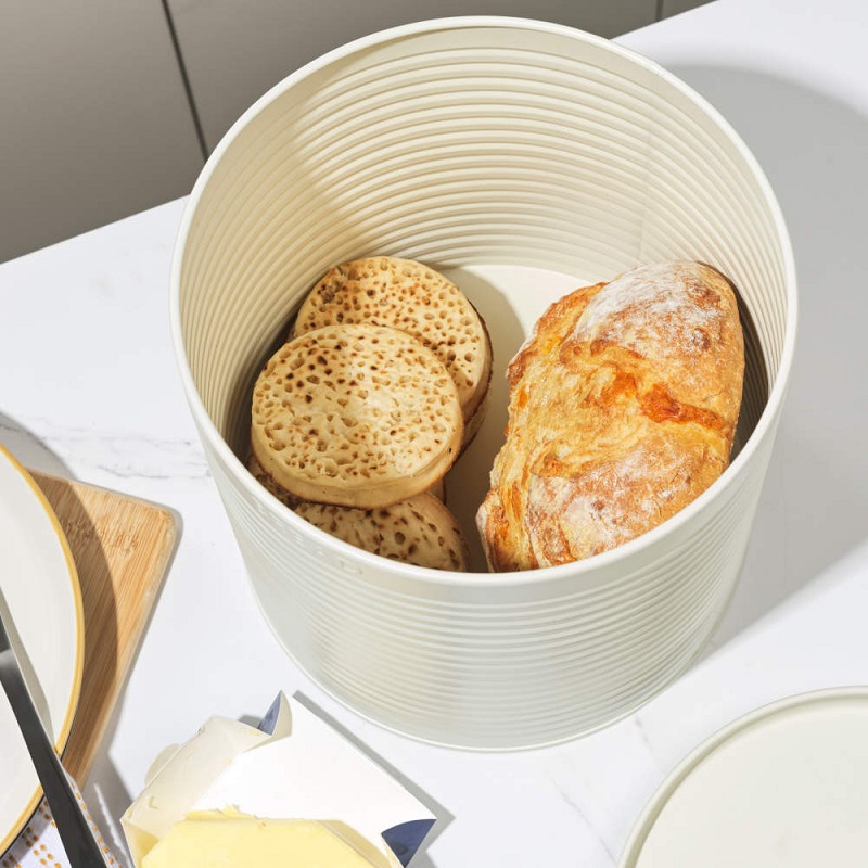 Russel Hobbs Ribbed Bread Bin Cream - Image 3