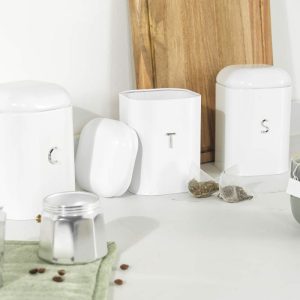 Salter Boston T/C/S Canister Set White