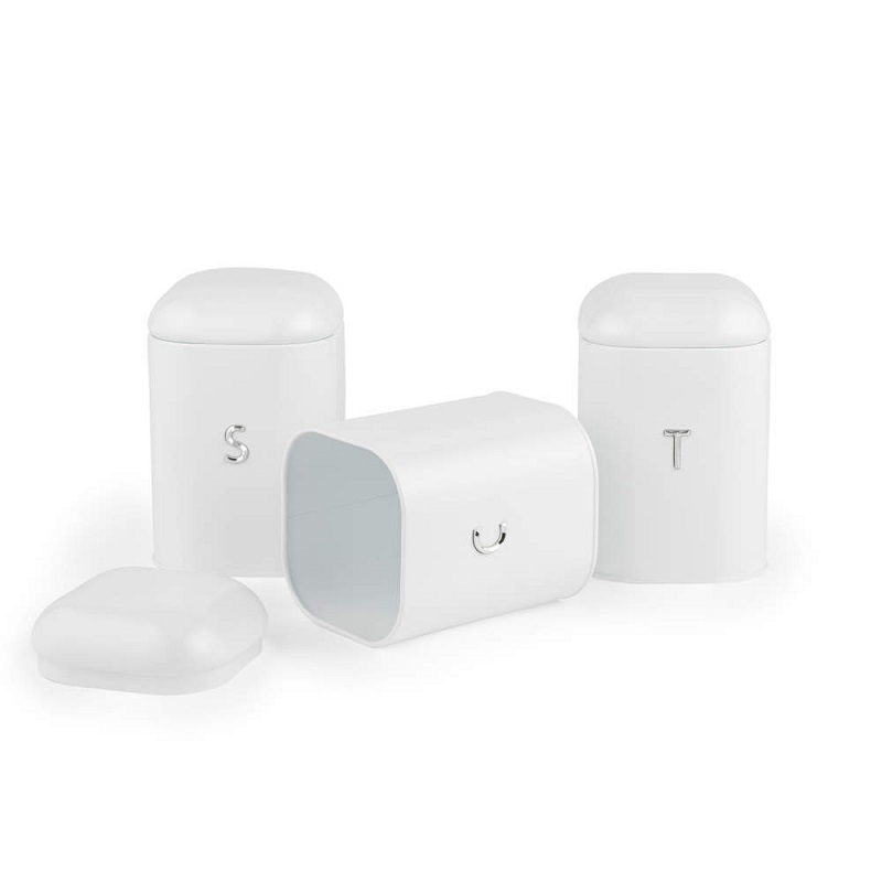 Salter Boston T/C/S Canister Set White - Image 6
