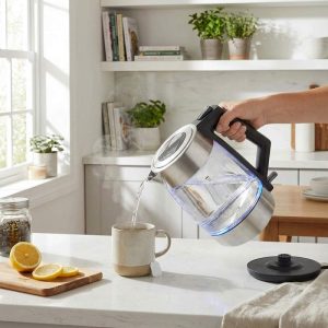 Salter Colour Changing Glass Kettle 1.70 Lt