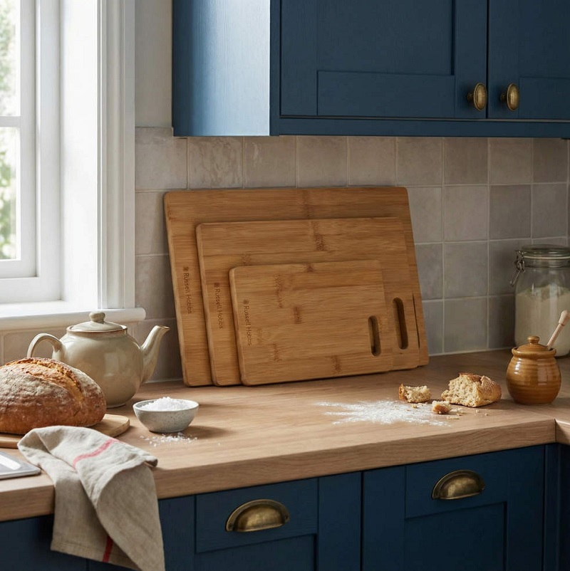 Russel Hobbs 3 Pcs Bamboo Chopping Board Set - Image 2