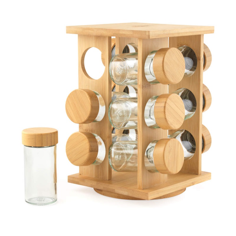 Salter Bamboo 12 Jar Spice Rack - Image 7