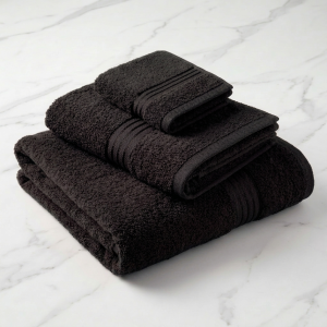 Luna Comfort 100% Cotton Towel 70x140cm Black 500g