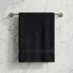 Luna Classic 100% Cotton Towel 70x130cm Black 425g