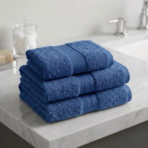 Luna 100% Egyptian Cotton Towel 70x140cm Blue 600g